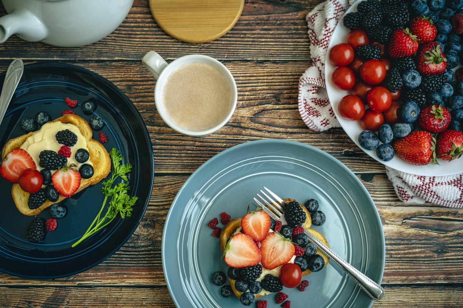 Breakfast food photo shoot